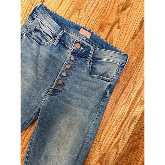 Mother The Pixie Dazzler Ankle Fray Jeans - Picture 4 of 6